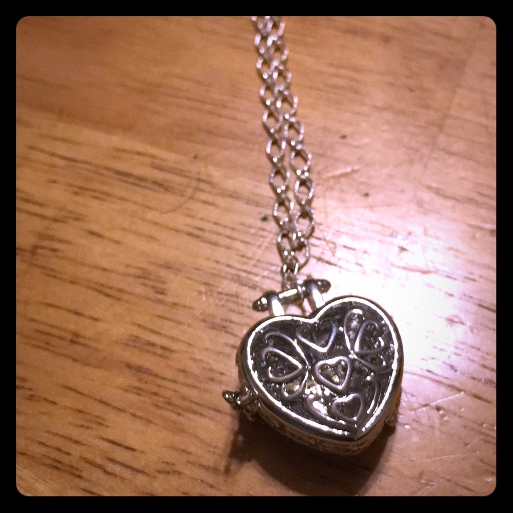 Heart locket necklace